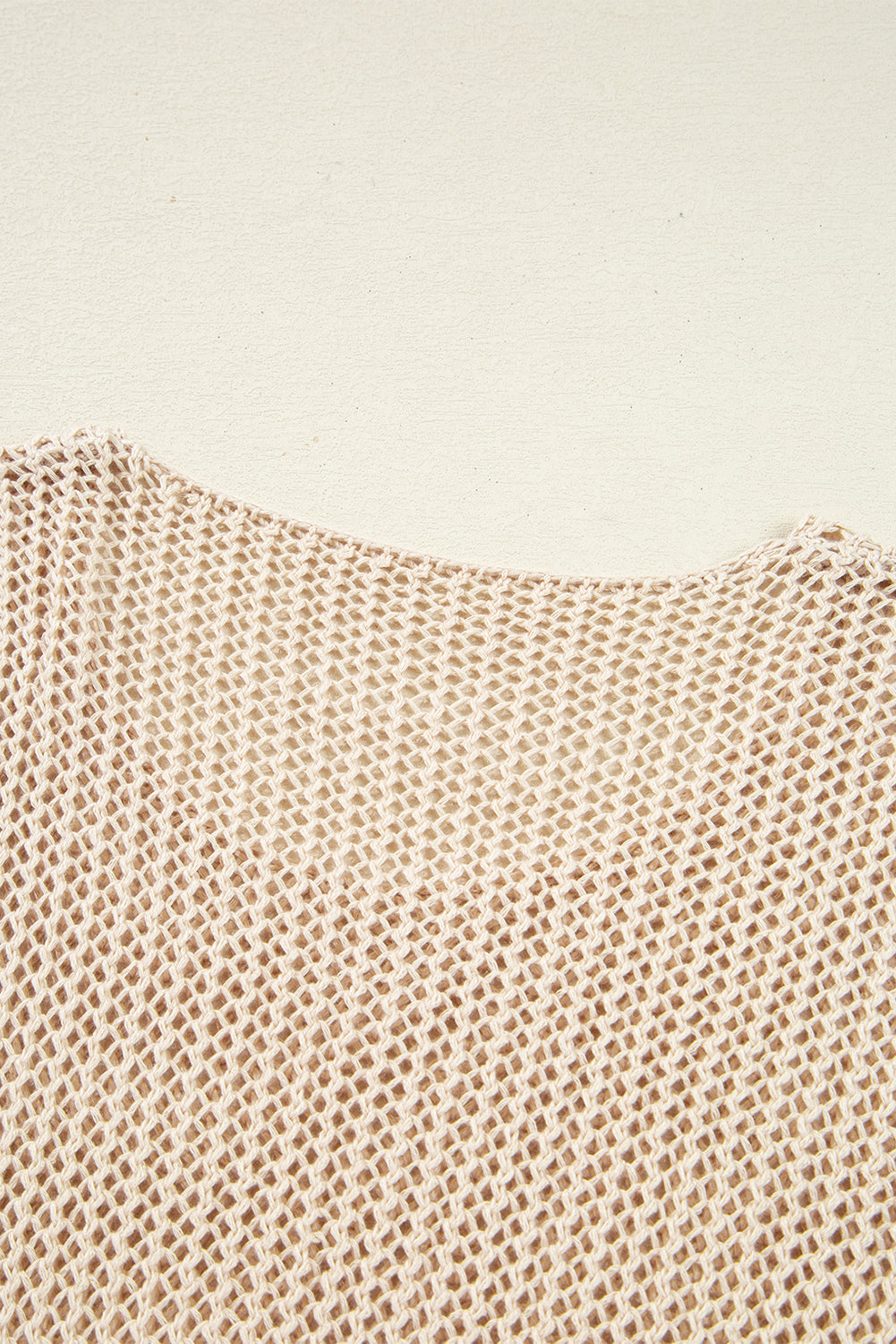 Coral Crochet Hollow-out Jumper Top Sweater