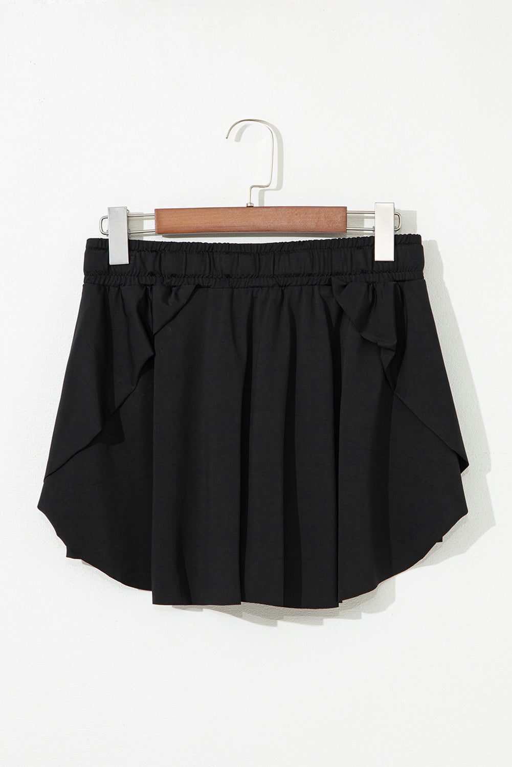 Black Sequined Flag Star Active Mini Skort