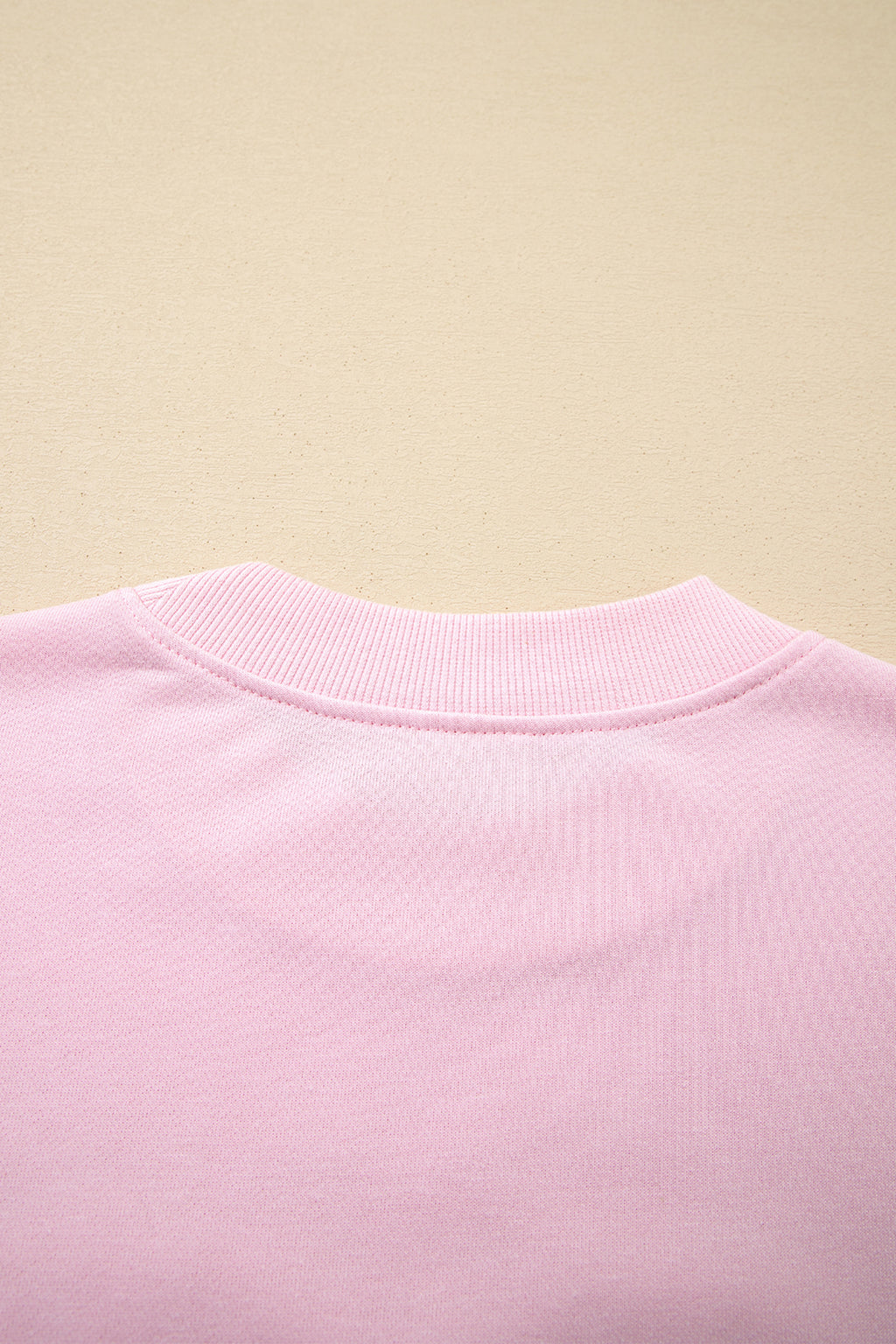 Light Pink Sweetheart Patchwork Oversize Sweatshirt
