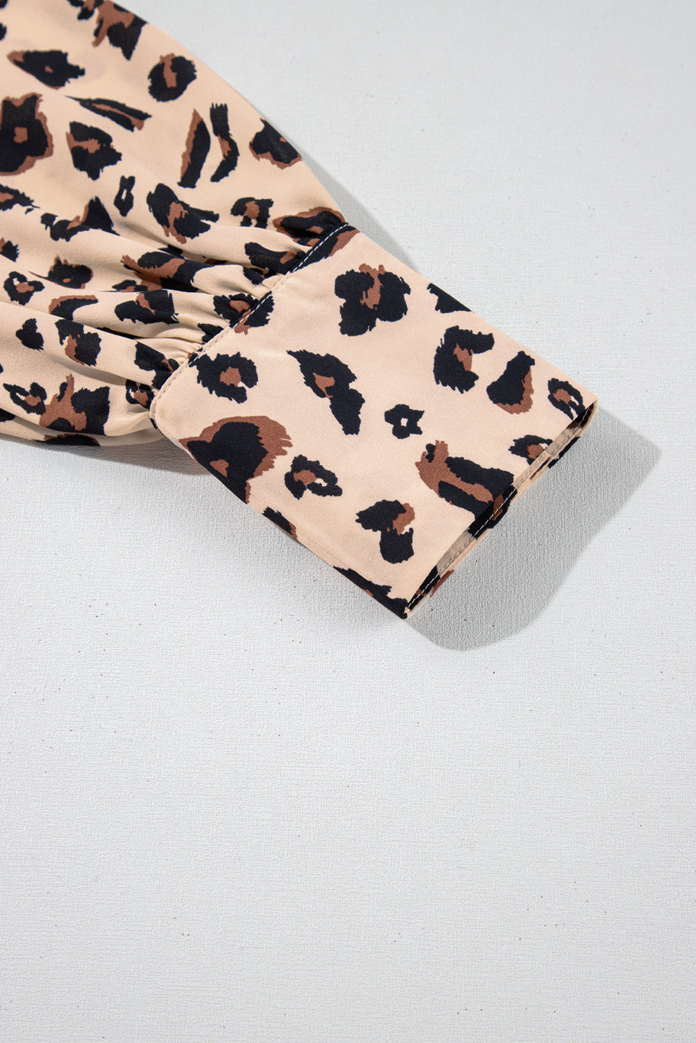 Leopard Print Plus Size Shirt