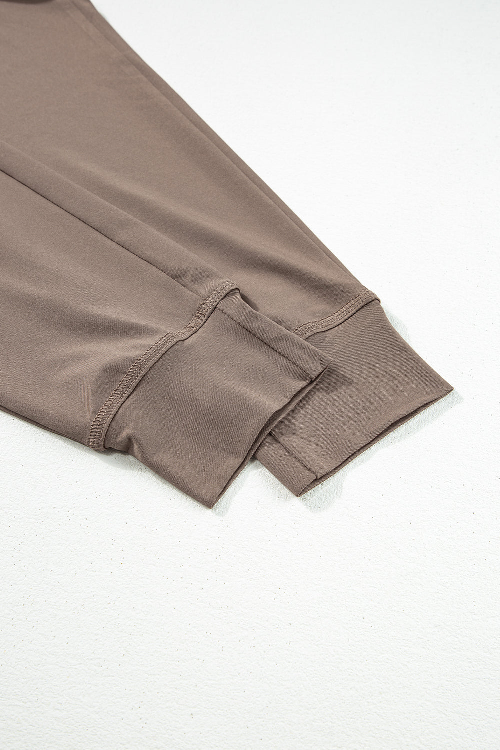 Black Drawstring Elastic Waistband Pocketed Joggers