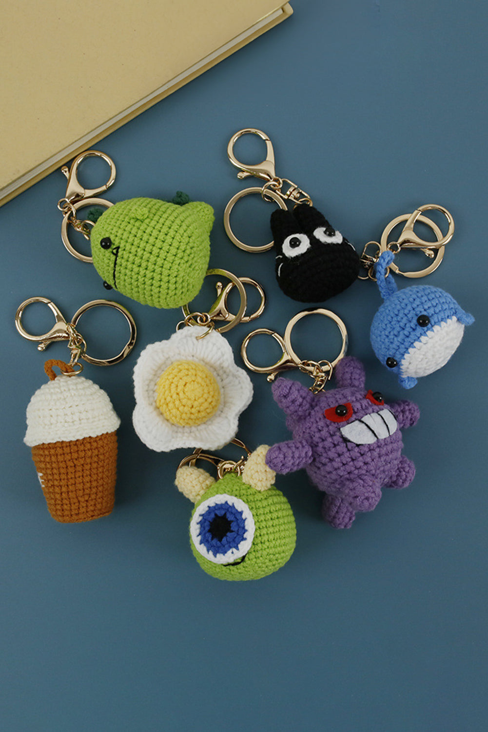 Thai Curry Crochet Coffee Pendent Keychain