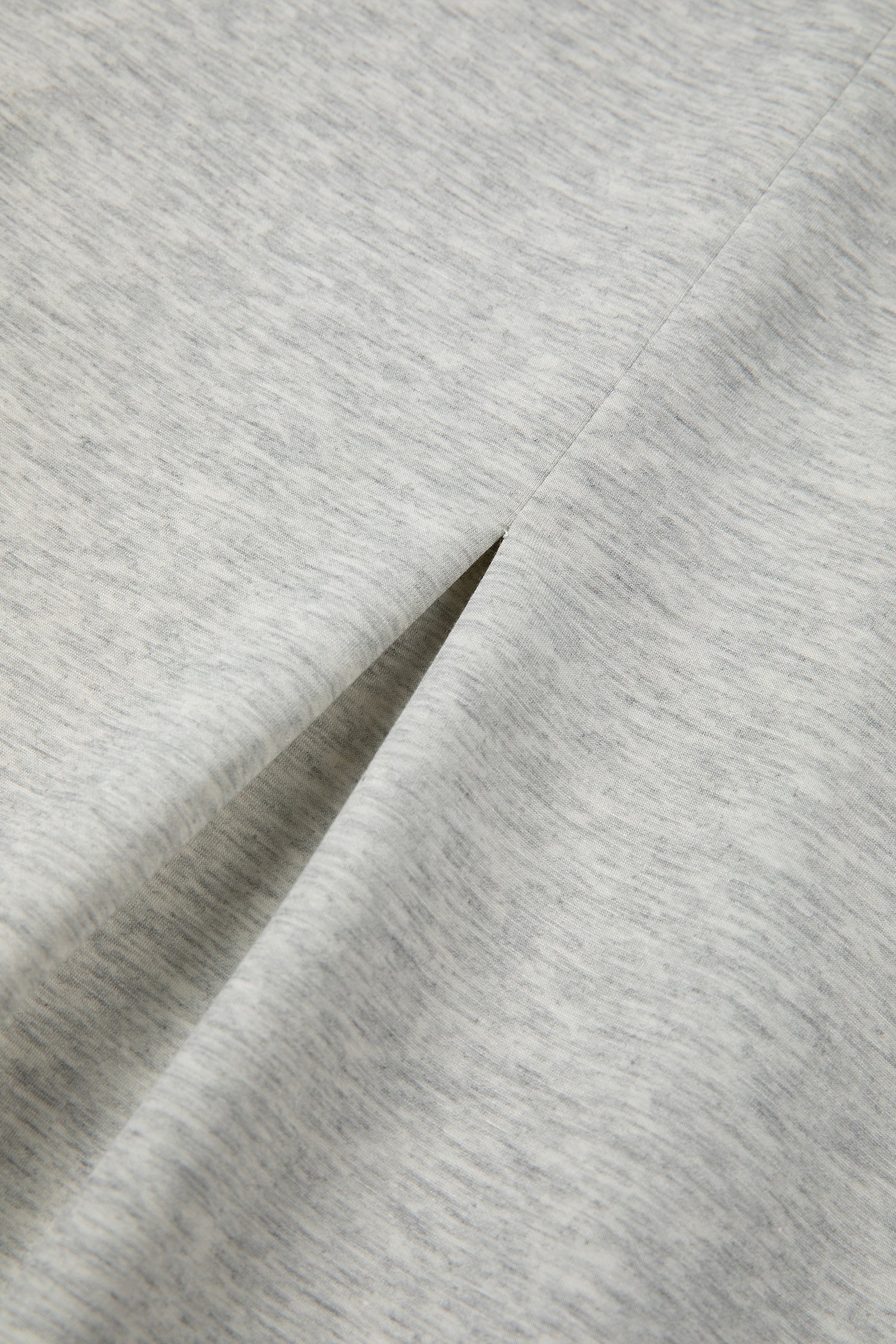 Light Grey Half Zip Stand Neck Seam Detail Long Sleeve Top