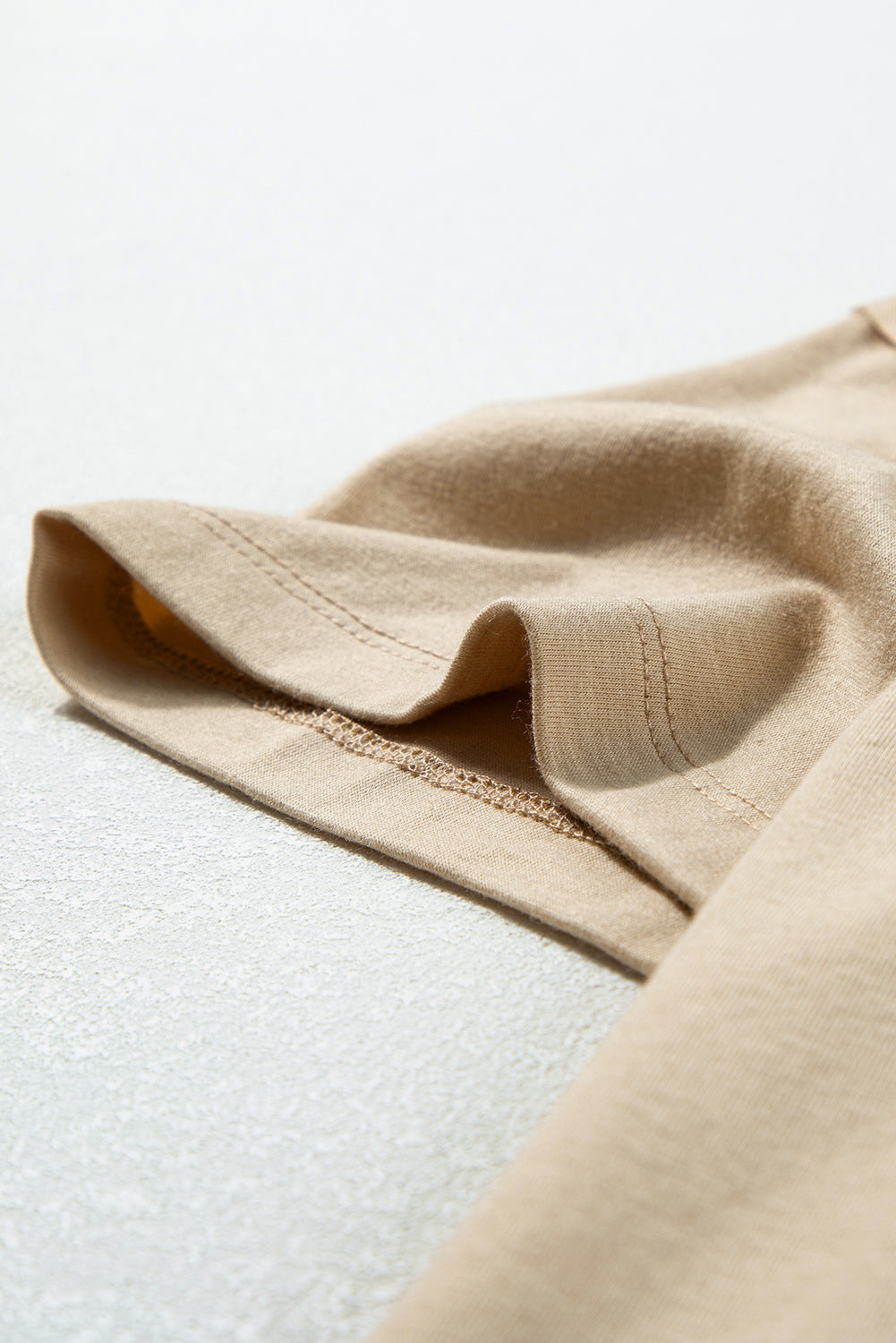 Parchment Raw Seam Patchwork Drop Shoulder Oversize T Shirt