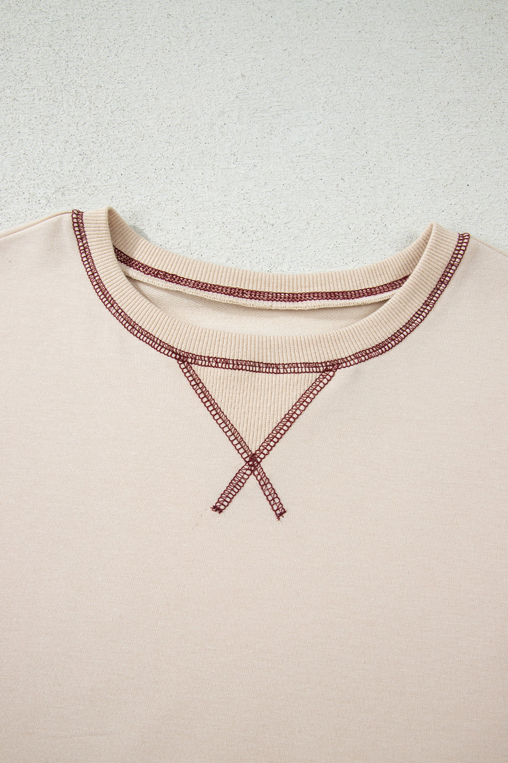 Black Stripe Sleeve Patchwork Casual Knit Top