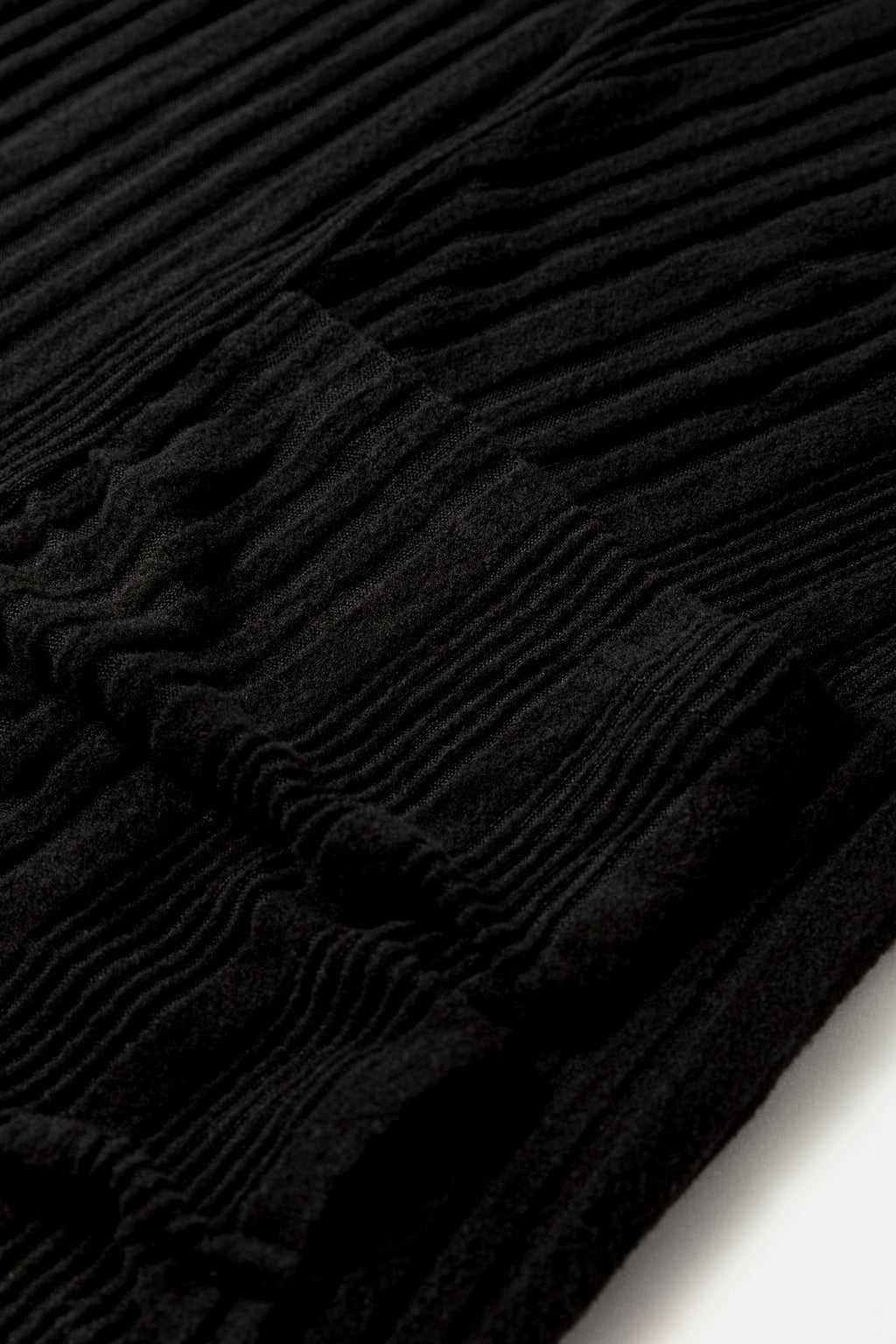Stone Blue Ribbed Open Front Knitted Top with Pockets