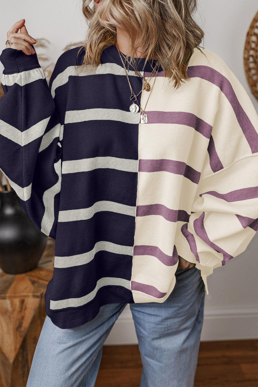 Skobeloff Colorblock Oversized Sweater