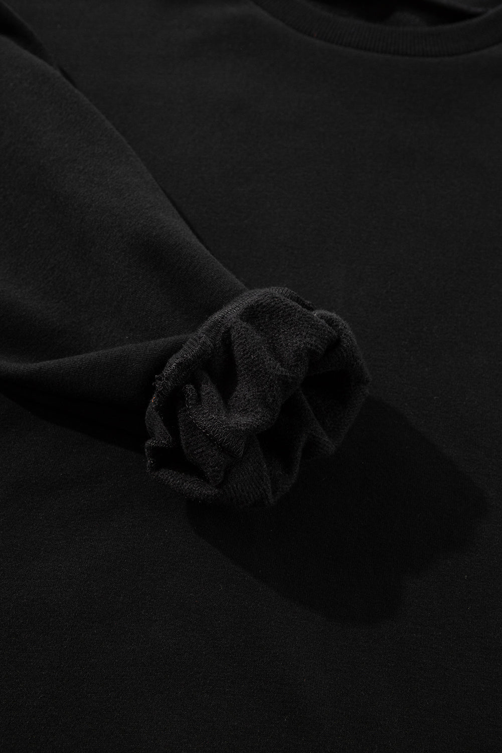 Grass Green Solid Fleece Lined Drop Shoulder High Low Sweatshirt