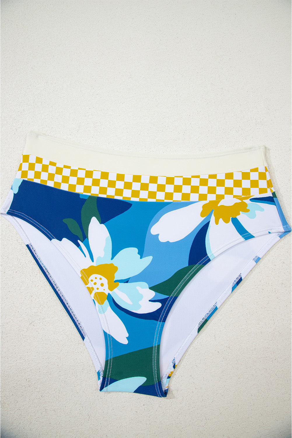 Dearlove Green Floral Print Racerback Cutout High Waist 2pcs Bikini