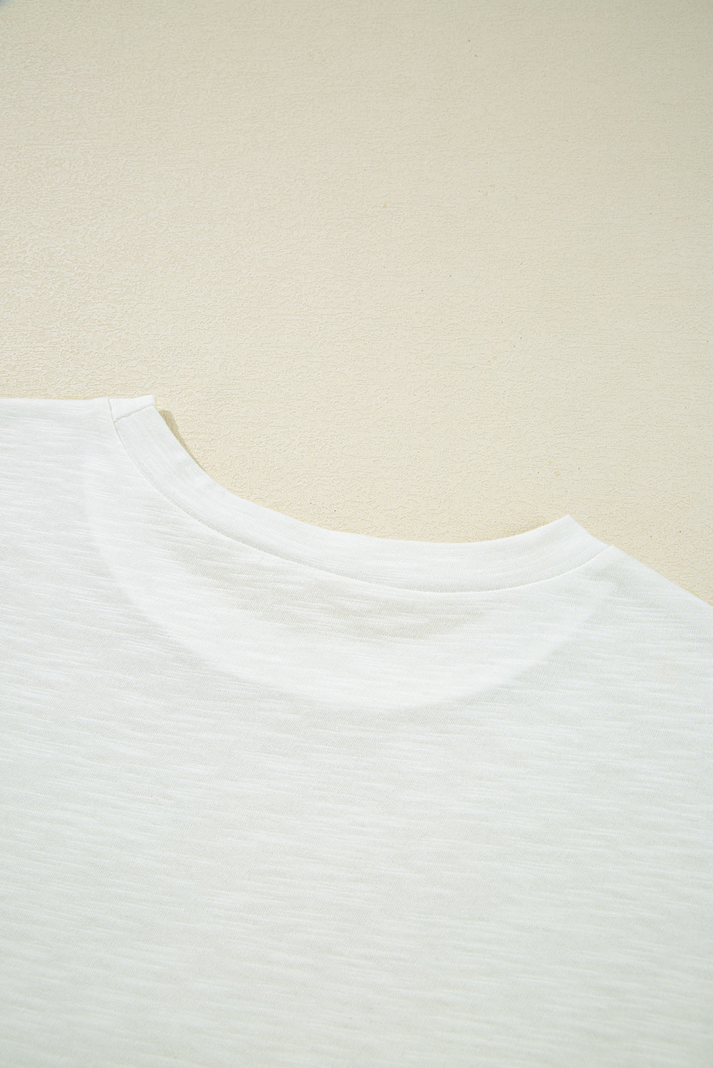 Yellow Cream Lace Patchwork Cap Sleeve Round Neck T Shirt