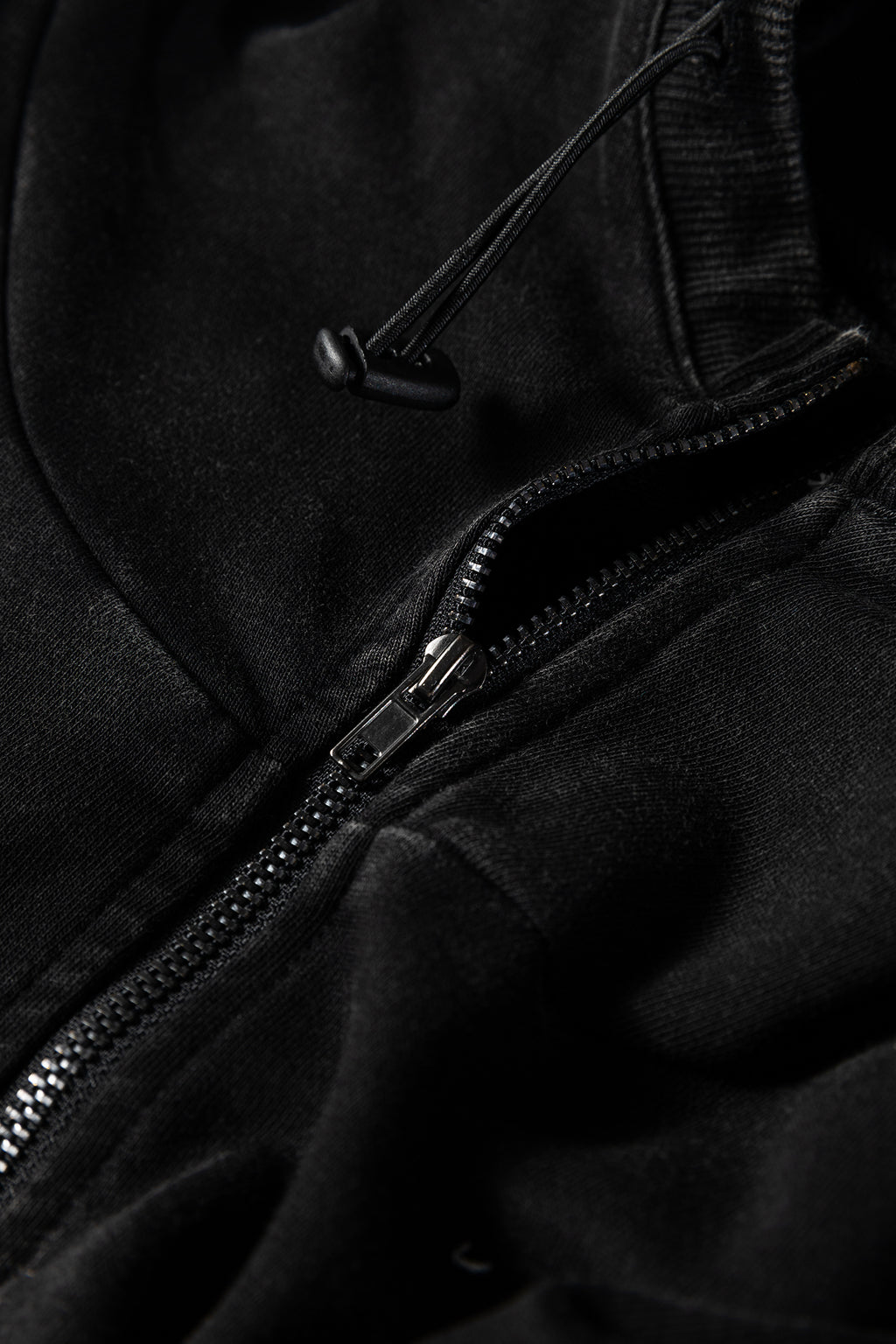 Canton Half Zip Kangaroo Pocket Mineral Wash Baggy Hoodie