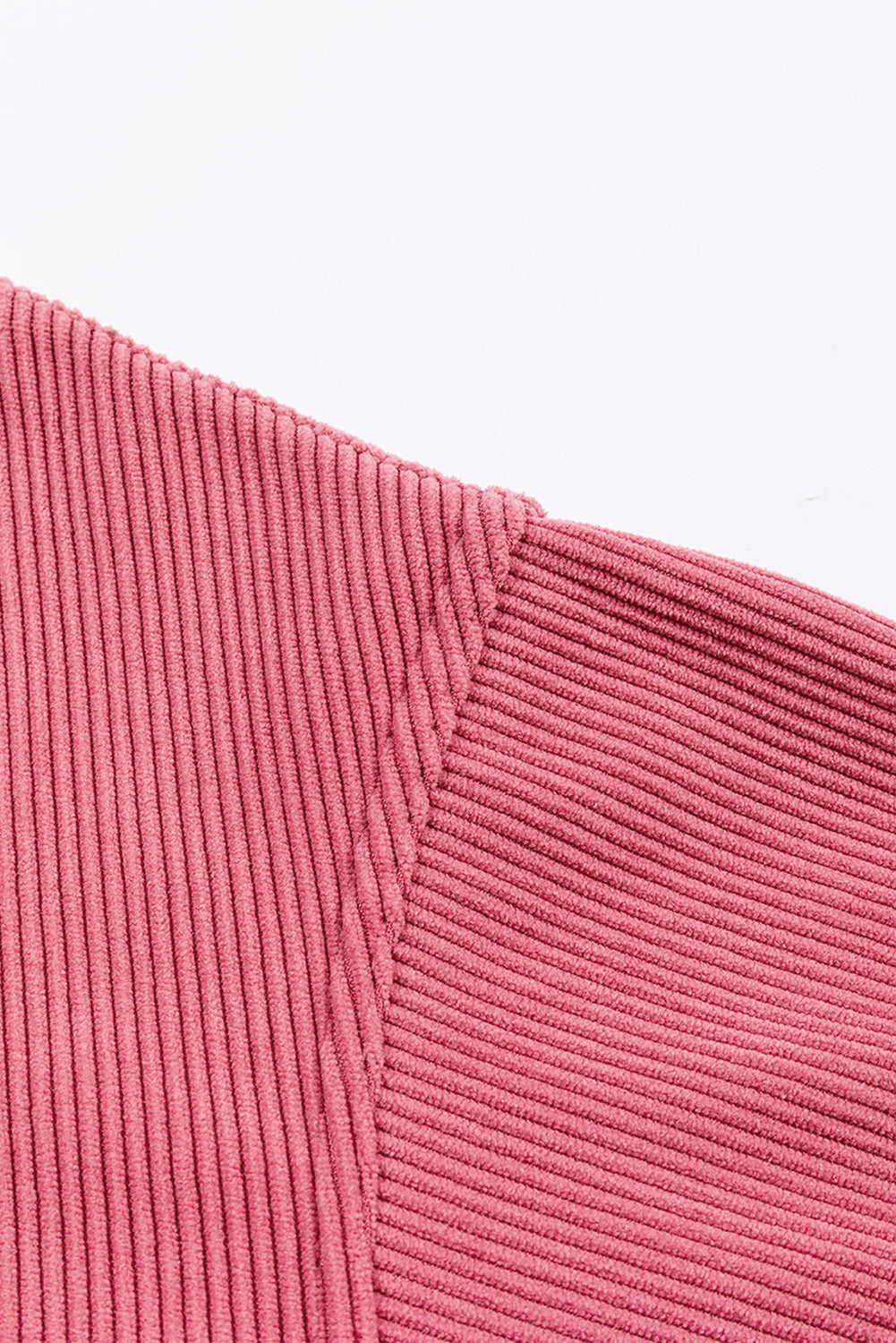 Grass Green Ribbed Corded Oversized Sweatshirt