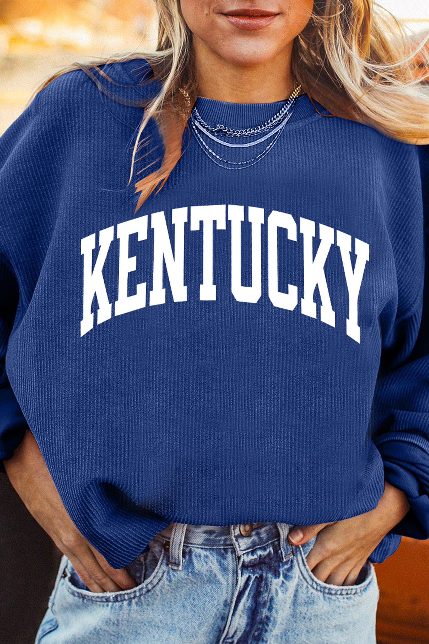 Green Camouflage KENTUCKY Crew Neck Summer Top
