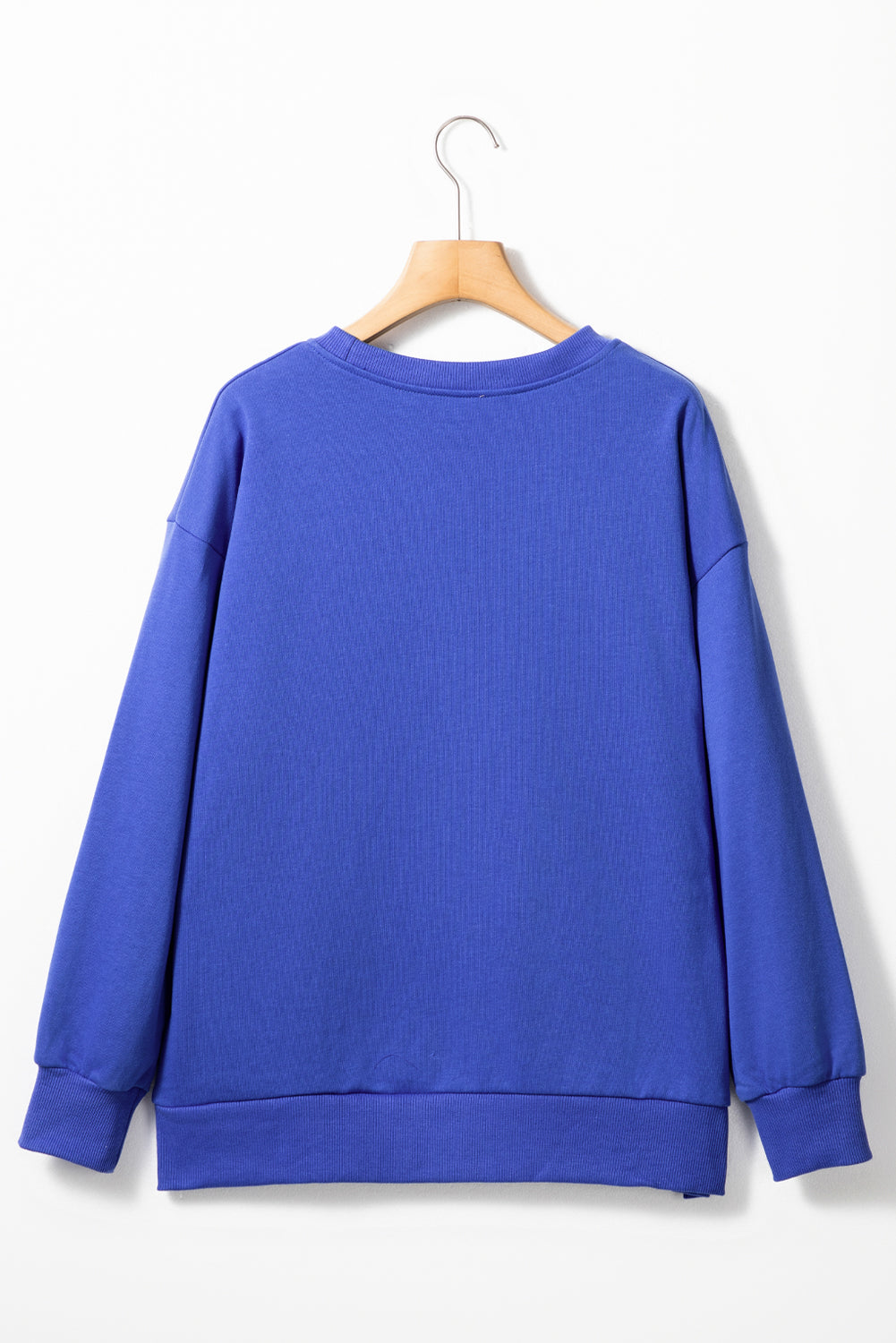 Russet Orange Tinsel Game Day Drop Shoulder Graphic Sweatshirt