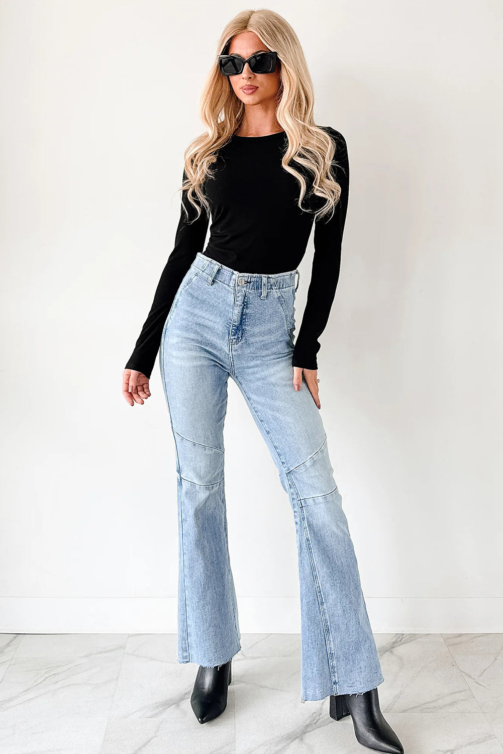 White Ribbed Long Sleeve Crew Neck Solid Color Bodysuit