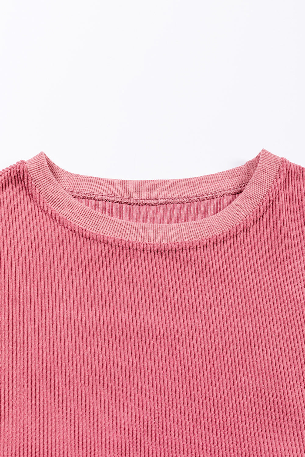 Grass Green Ribbed Corded Oversized Sweatshirt
