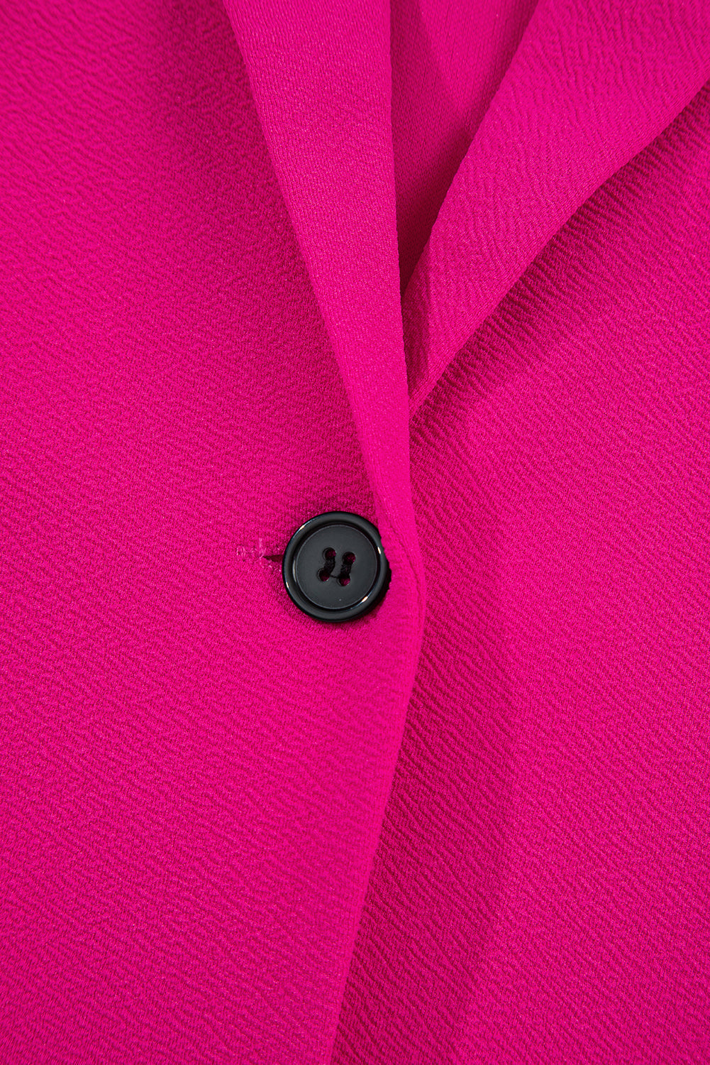 Rose Red Single Button Lapel Collar Vest Blazer