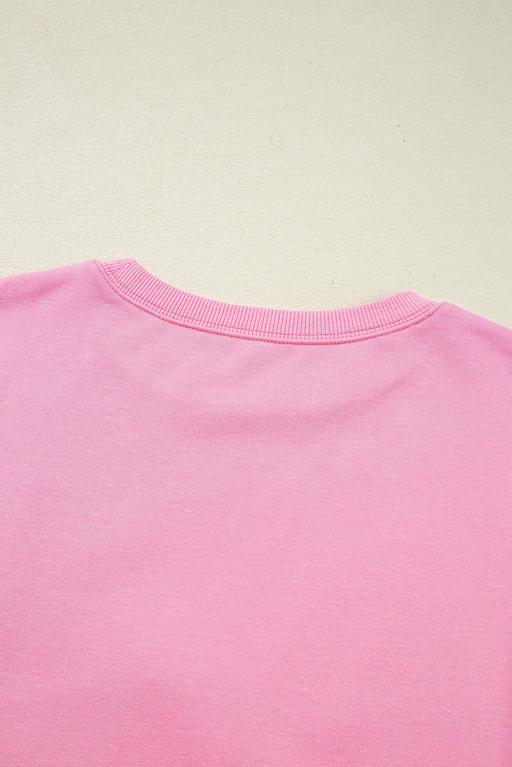 Bonbon Lace Insert Bow Embroidered Exposed Seam Sweatshirt