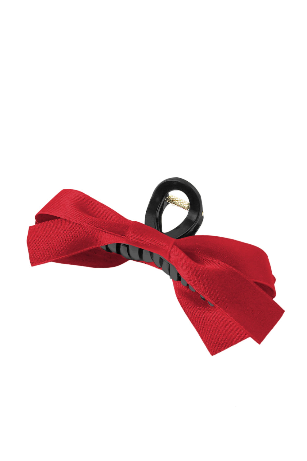 White Bow Decor Large Hair Claw Clip