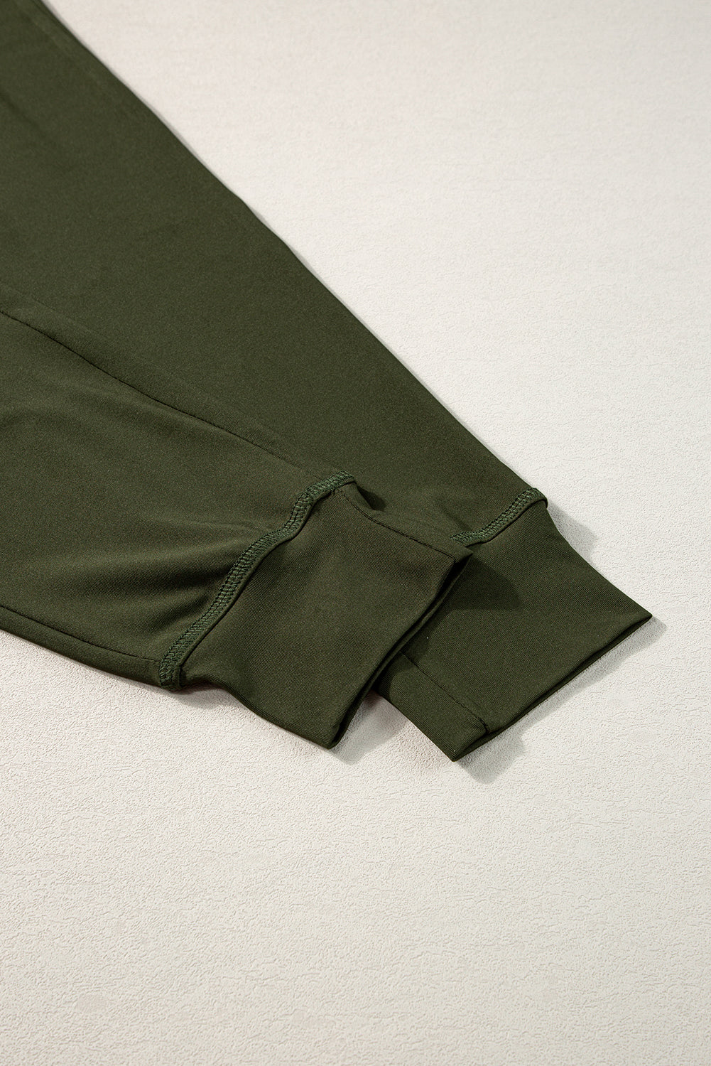 Black Drawstring Elastic Waistband Pocketed Joggers