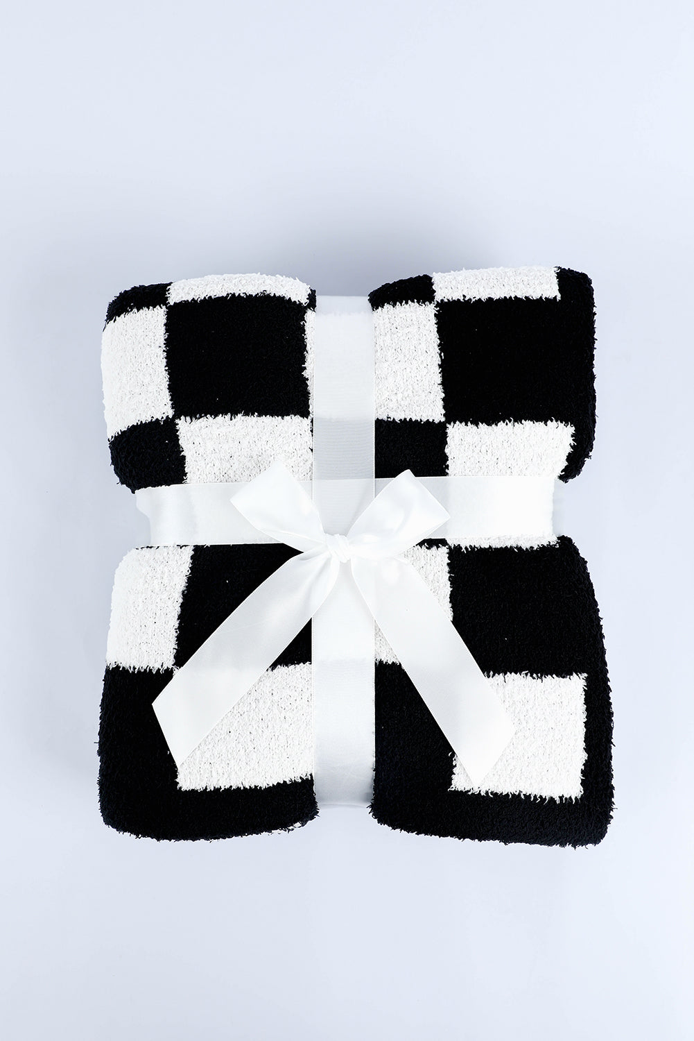 Fiery Red Plush Checkered Print Sofa Blanket 127*152cm