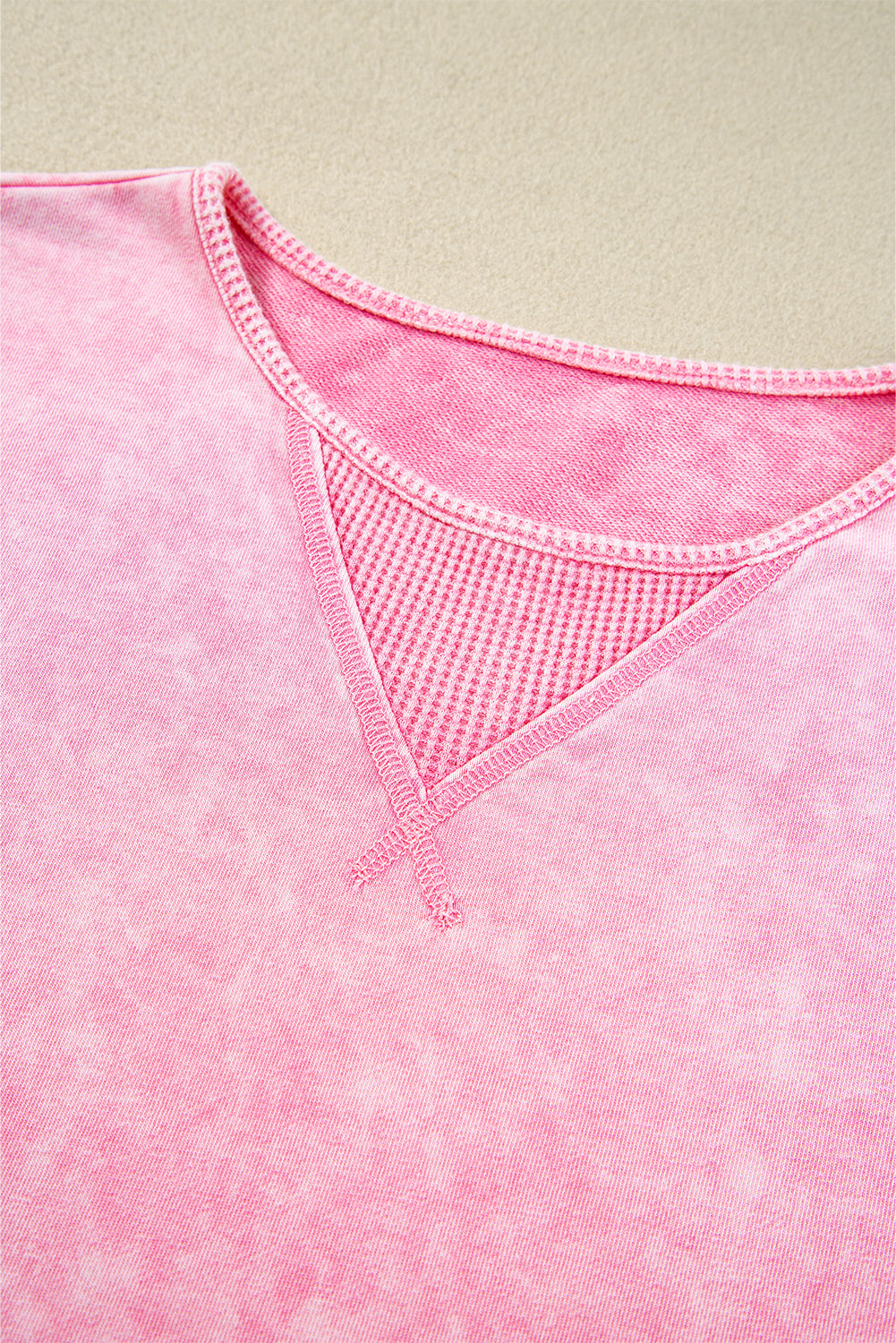 Orchid Petal Mineral Wash Drop Shoulder Pullover Sweatshirt