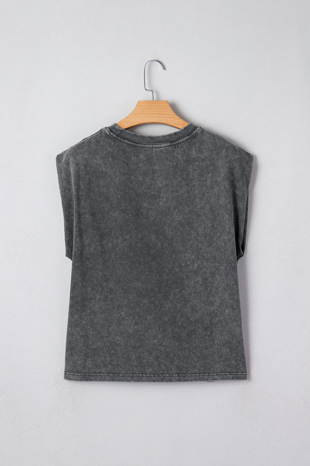 Smoke Gray Cowboy & Beer Western Graphic Mineral Wash Tank Top