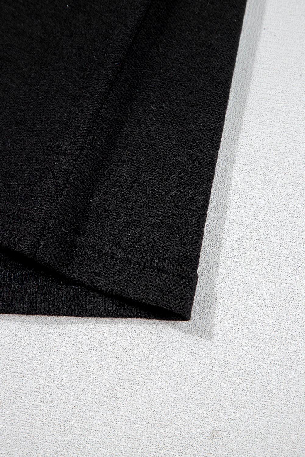 Black Sheer Floral Mesh Round Neck T Shirt